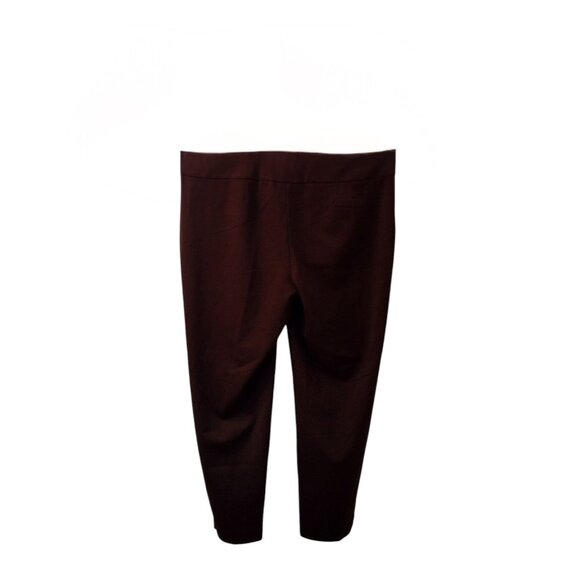 New Directions: Straight Leg Pull-on Pants, Size 3X, Brown - Picture 3 of 7